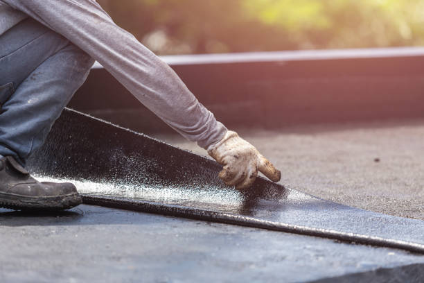 Professional Basement Waterproofing technician working in Leesburg, OH